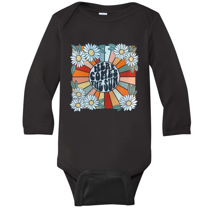 Retro Last Day Of School Schools Out For Summer Teacher Baby Long Sleeve Bodysuit