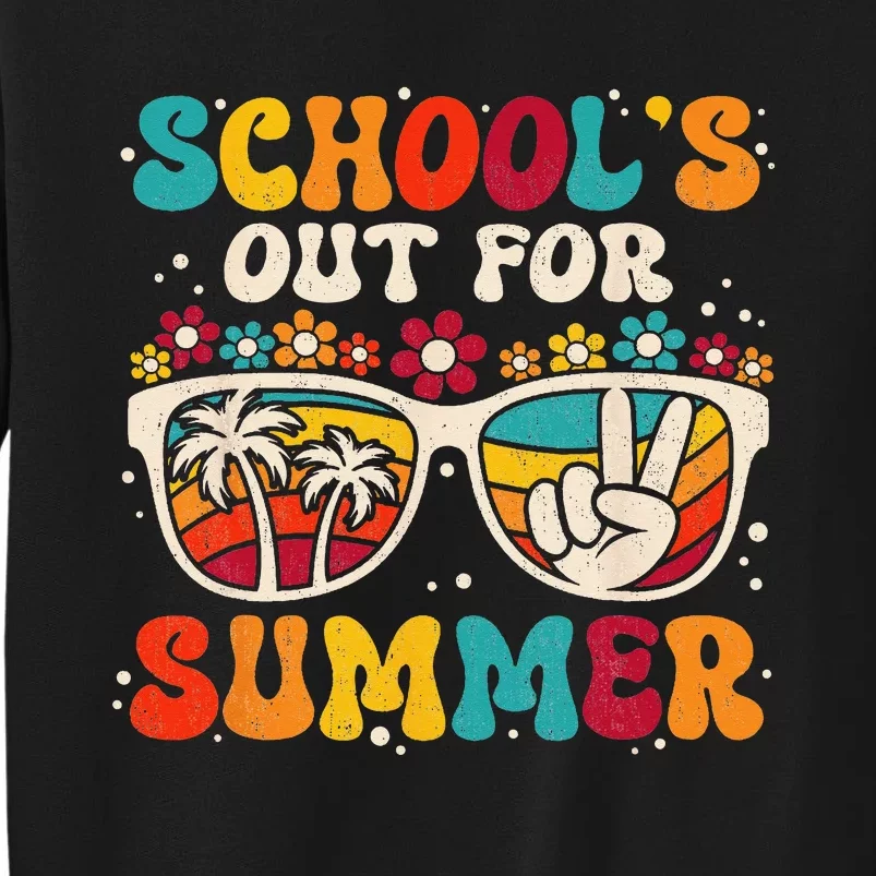 Retro Last Day Of School Schools Out For Summer Teacher Sweatshirt