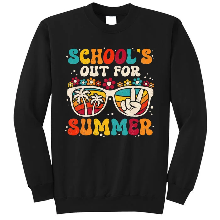 Retro Last Day Of School Schools Out For Summer Teacher Sweatshirt