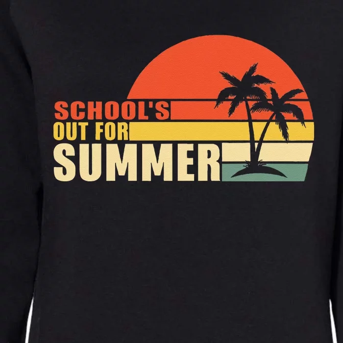 Retro Last Day Of School Schools Out For Summer Teacher Womens California Wash Sweatshirt