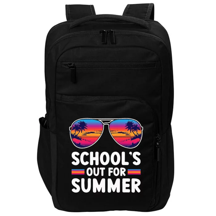 Retro Last Day Of SchoolS Out For Summer Teacher Impact Tech Backpack