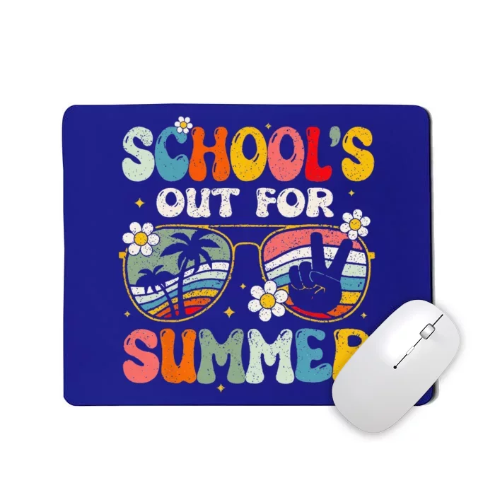 Retro Last Day Of School Schools Out For Summer Teacher Gift Mousepad