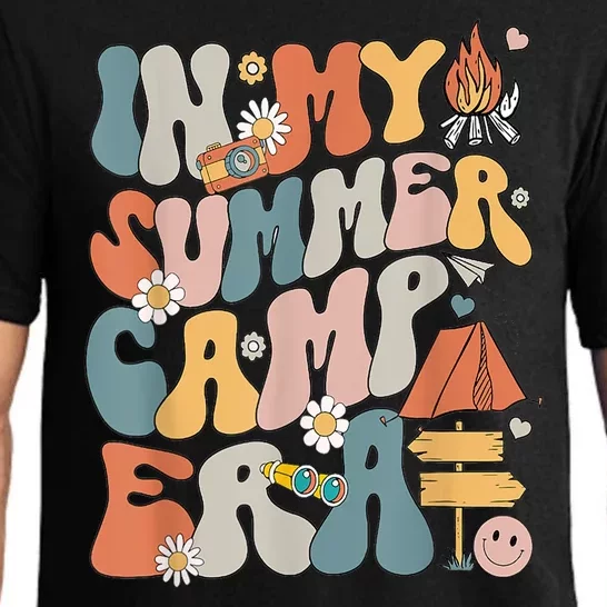 Retro Last Day Of School In My Summer Camp Era Camping Crew Gift Pajama Set