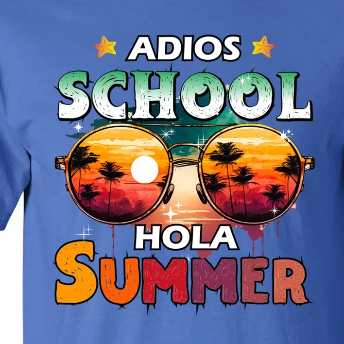 Retro Last Day Of School Out For Summer Teacher Adios Gift Tall T-Shirt