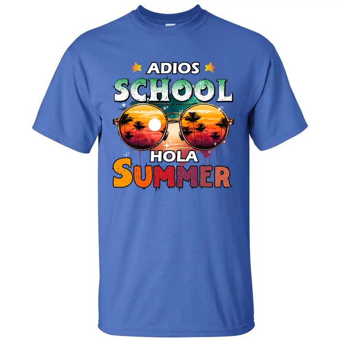 Retro Last Day Of School Out For Summer Teacher Adios Gift Tall T-Shirt