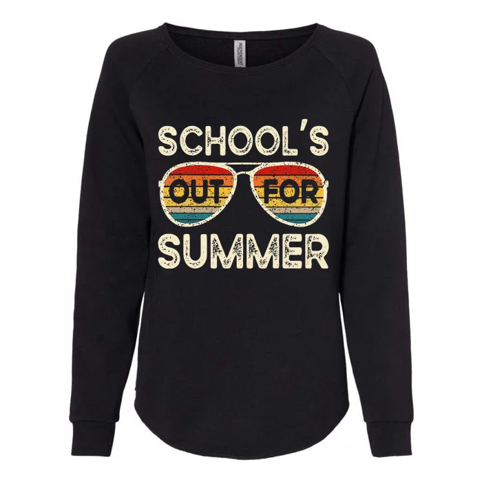 Retro Last Day Of School Schools Out For Summer Teacher Womens California Wash Sweatshirt