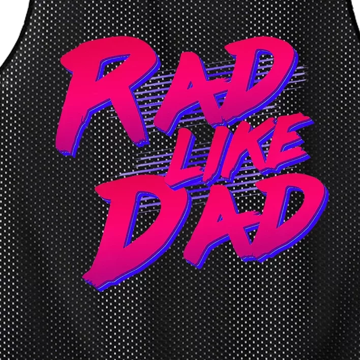 Rad Like Dad Mesh Reversible Basketball Jersey Tank