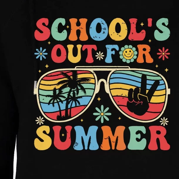 Retro Last Day Of Schools Out For Summer Teacher Boy Girl Womens Funnel Neck Pullover Hood