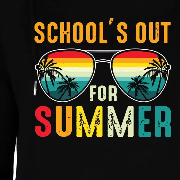 Retro Last Day Of Schools Out For Summer Teacher Boy Girl Womens Funnel Neck Pullover Hood