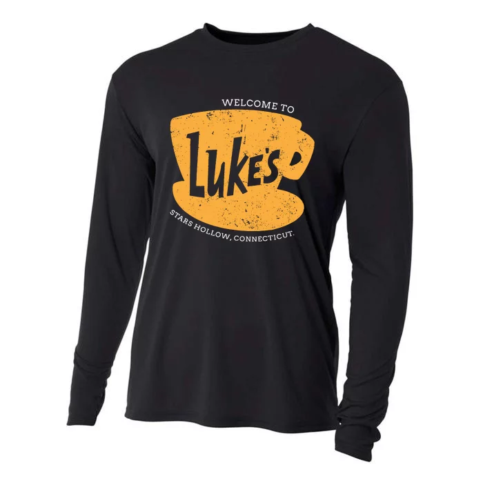 Retro Lukes Diner Cooling Performance Long Sleeve Crew