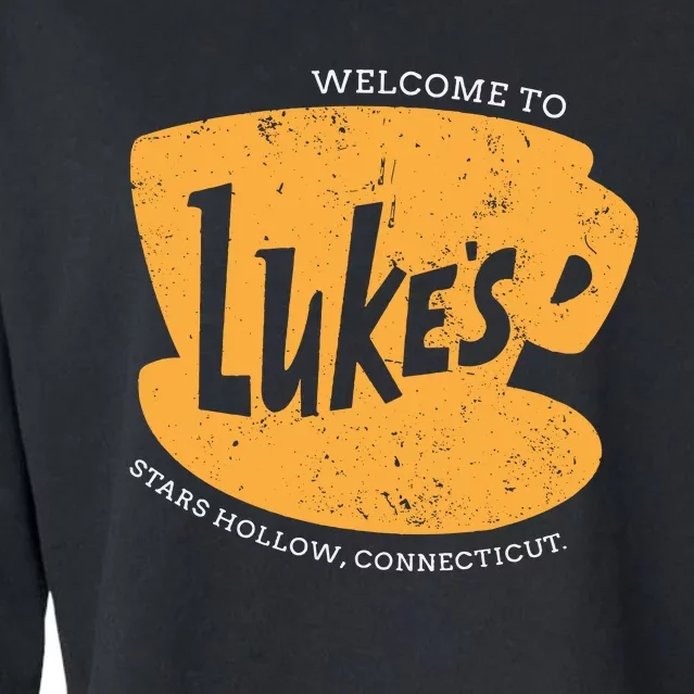 Retro Lukes Diner Cropped Pullover Crew