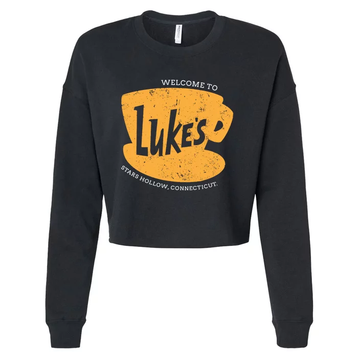 Retro Lukes Diner Cropped Pullover Crew