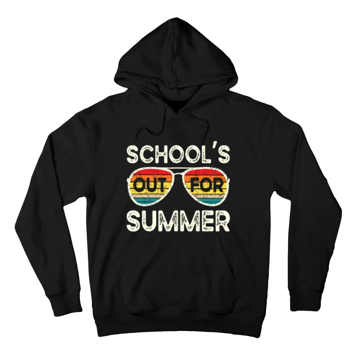 Retro Last Day Of School Schools Out For Summer Teacher Hoodie