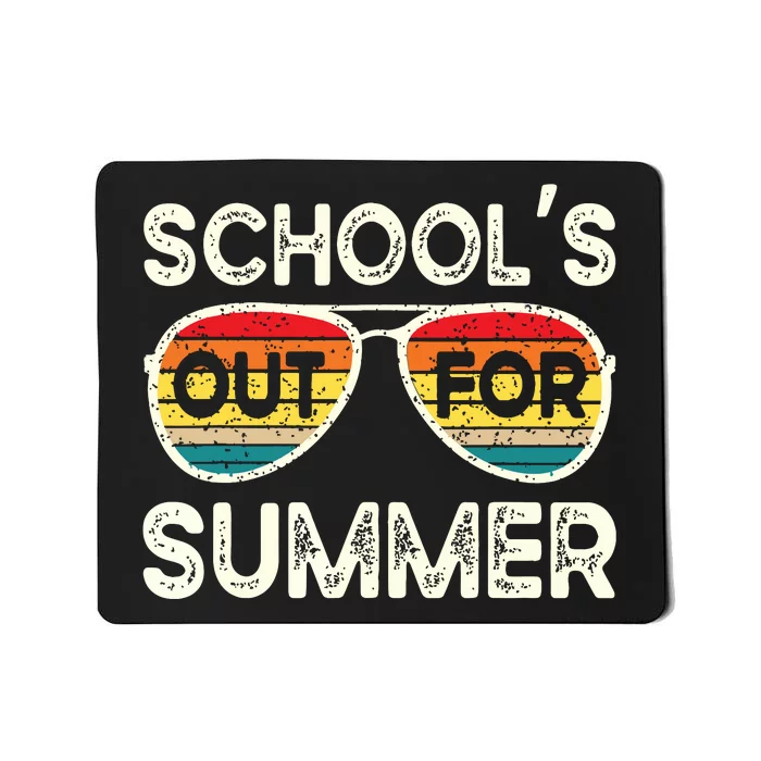 Retro Last Day Of School Schools Out For Summer Teacher Mousepad