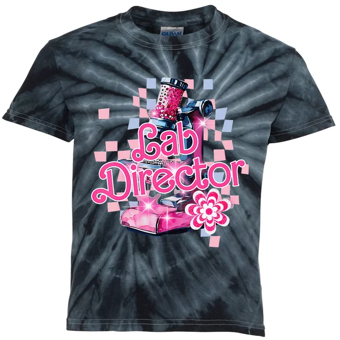 Retro Lab Director The Lab Is Everything Lab Week 2024 Kids Tie-Dye T-Shirt