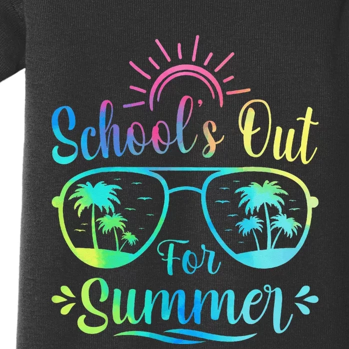 Retro Last Day Of School Schools Out Summer Teacher Baby Bodysuit