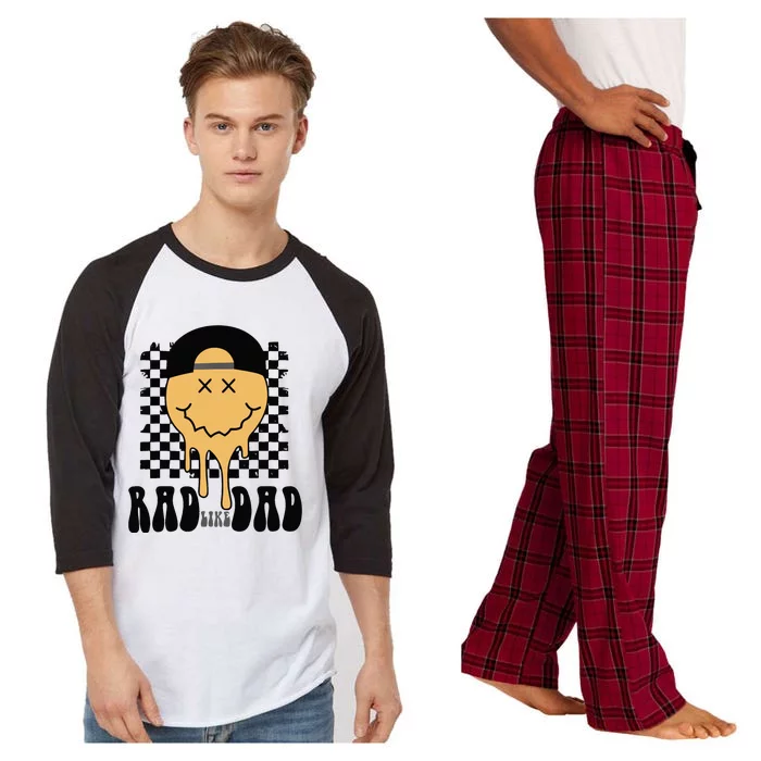 Rad Like Dad Funny Cute Baby Raglan Sleeve Pajama Set