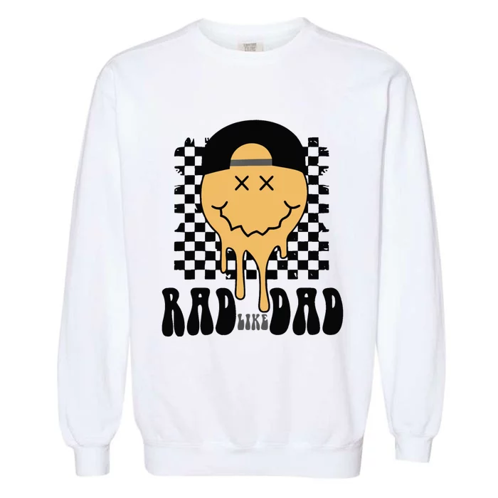 Rad Like Dad Funny Cute Baby Garment-Dyed Sweatshirt