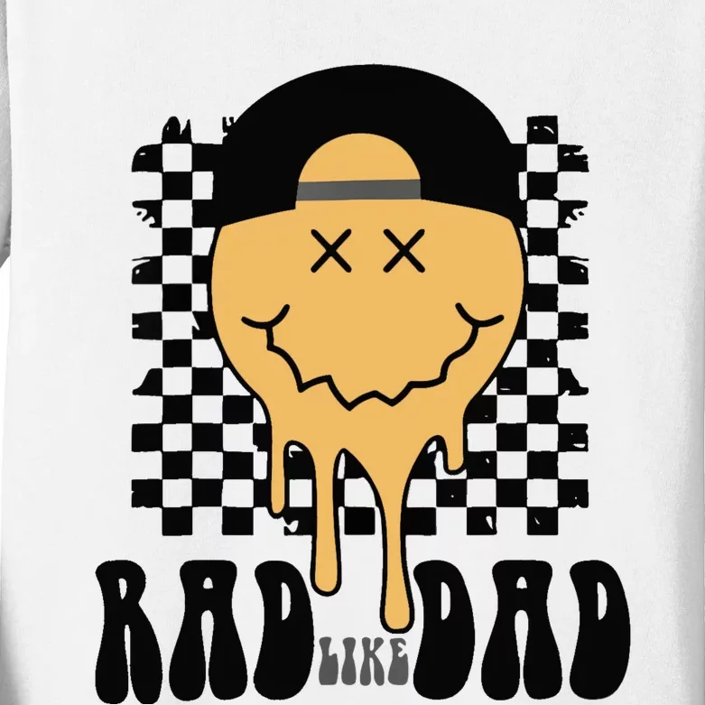 Rad Like Dad Funny Cute Baby Kids Long Sleeve Shirt