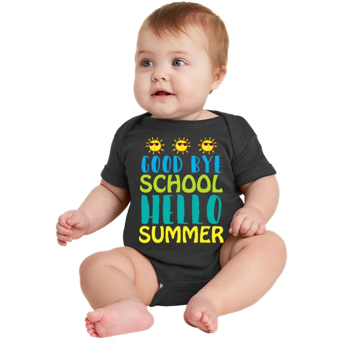 Retro Last Day of School Schools Out for Summer Teacher Baby Bodysuit