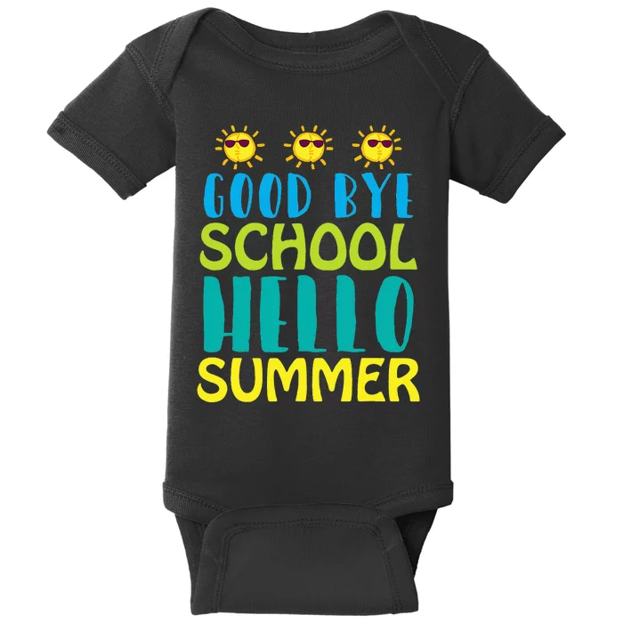 Retro Last Day of School Schools Out for Summer Teacher Baby Bodysuit