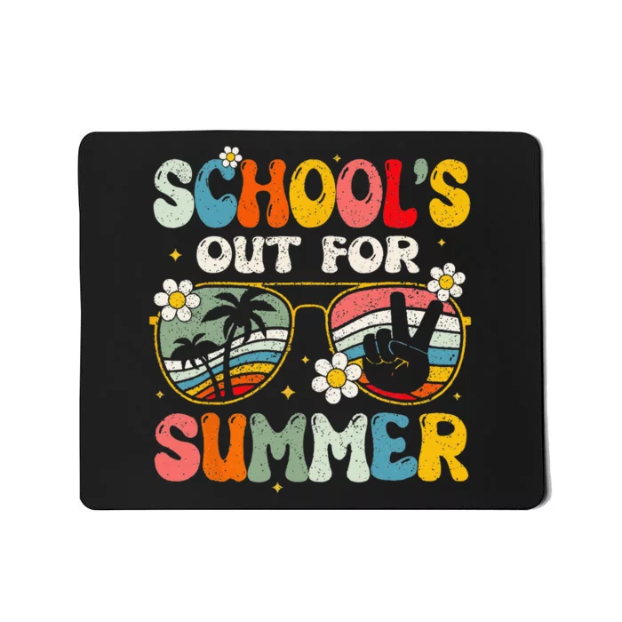 Retro Last Day Of School Schools Out For Summer Teacher Gift Mousepad