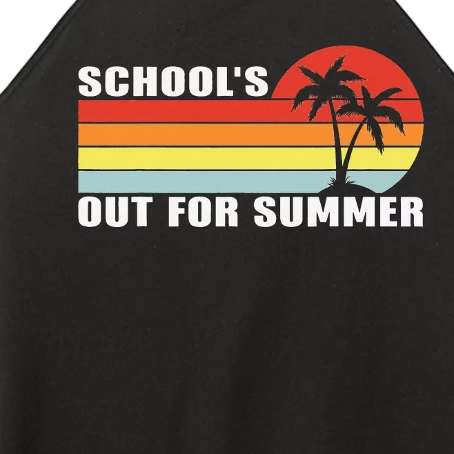 Retro Last Day Of School Schools Out For Summer Teacher Women’s Perfect Tri Rocker Tank