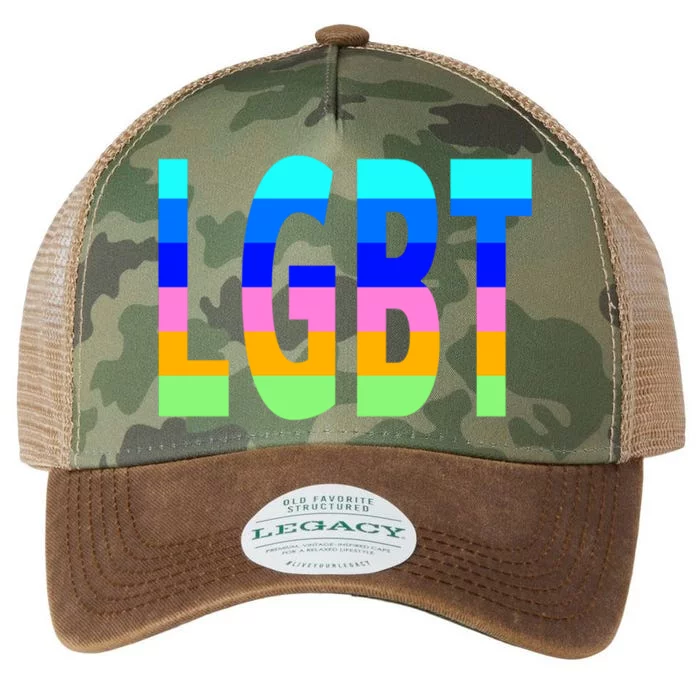 Rainbow Lgbt Equality Gift Legacy Tie Dye Trucker Hat