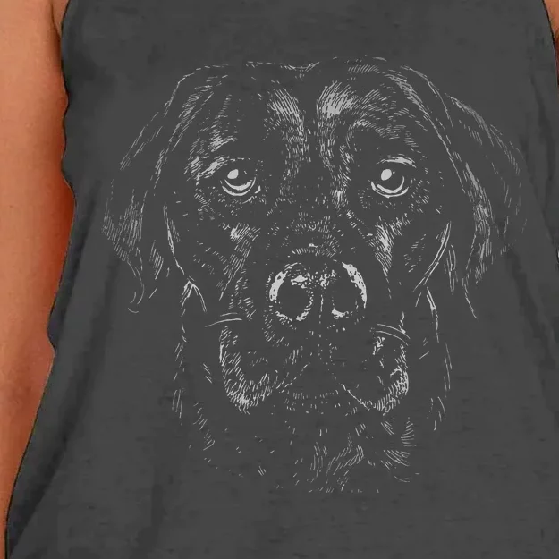 Rainbow Labrador For Dog Lovers And Dog Lovers Women's Knotted Racerback Tank