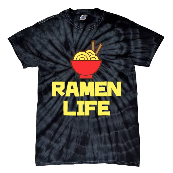 Ra Life Featuring Tasty Japanese Noodle Bowl Tie-Dye T-Shirt