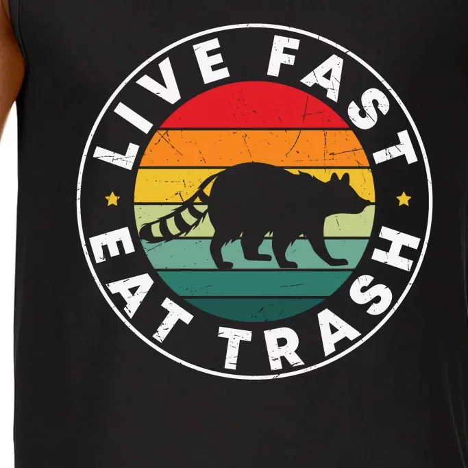 Retro Live Fast Eat Trash Comfort Colors® Tank Top