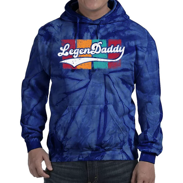 Retro LegenDaddy For Legendary Father Tie Dye Hoodie