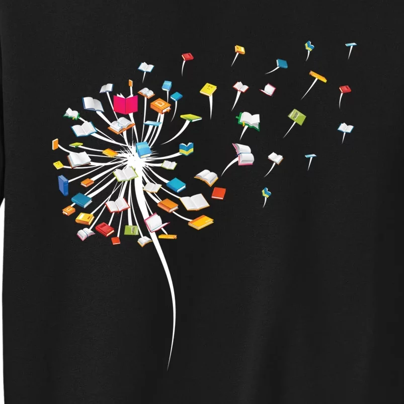 Reading Lover Funny Dandelion Books Gift Sweatshirt