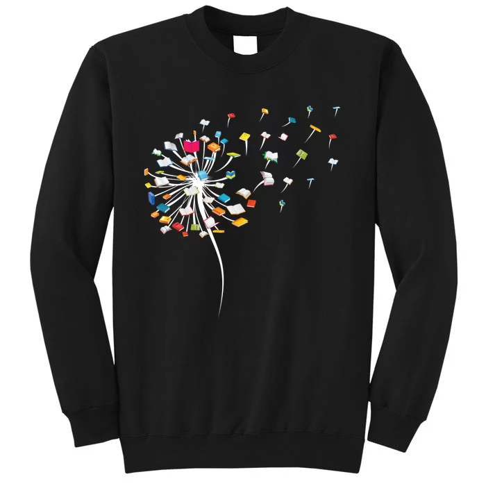 Reading Lover Funny Dandelion Books Gift Sweatshirt