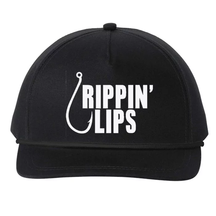 Rippin Lips Fishing Snapback Five-Panel Rope Hat