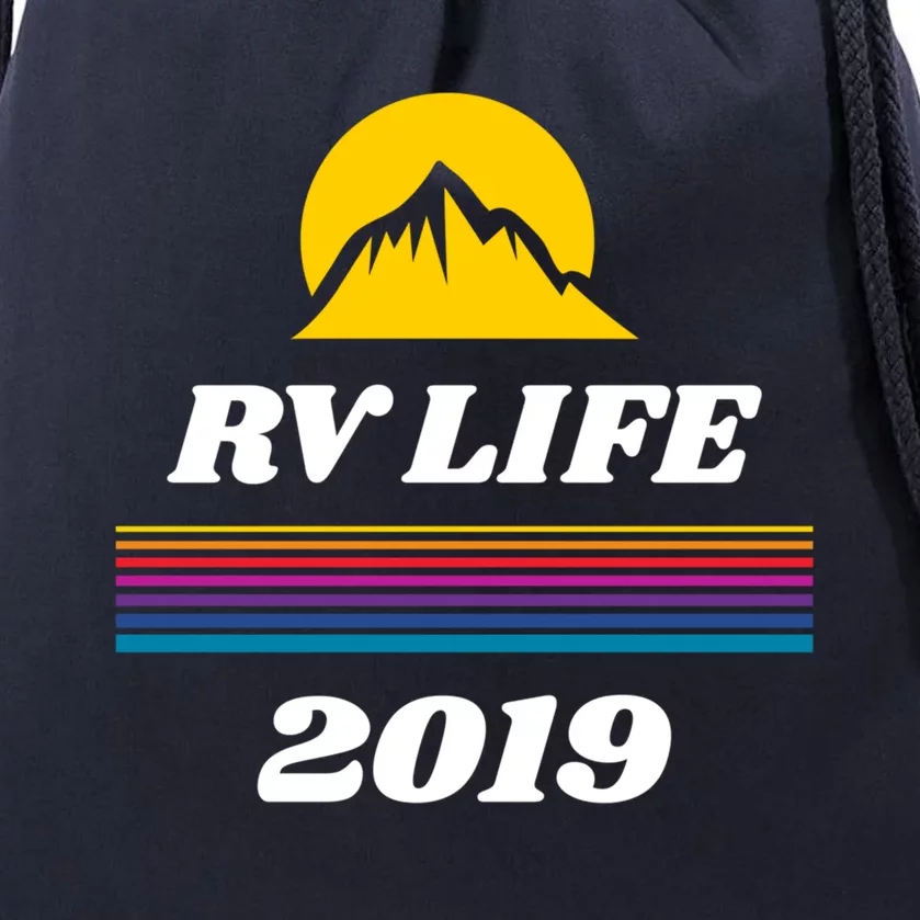 Rv Life Gift Motor Home Travel Trailer Camper Life Funny Gift Drawstring Bag