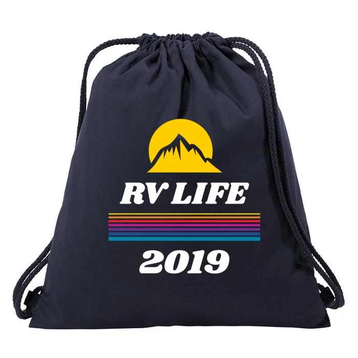 Rv Life Gift Motor Home Travel Trailer Camper Life Funny Gift Drawstring Bag