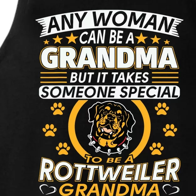 Rottweiler Lover Grandma Best Gifts Idea Rottweiler Grandma Ladies Tri-Blend Wicking Tank