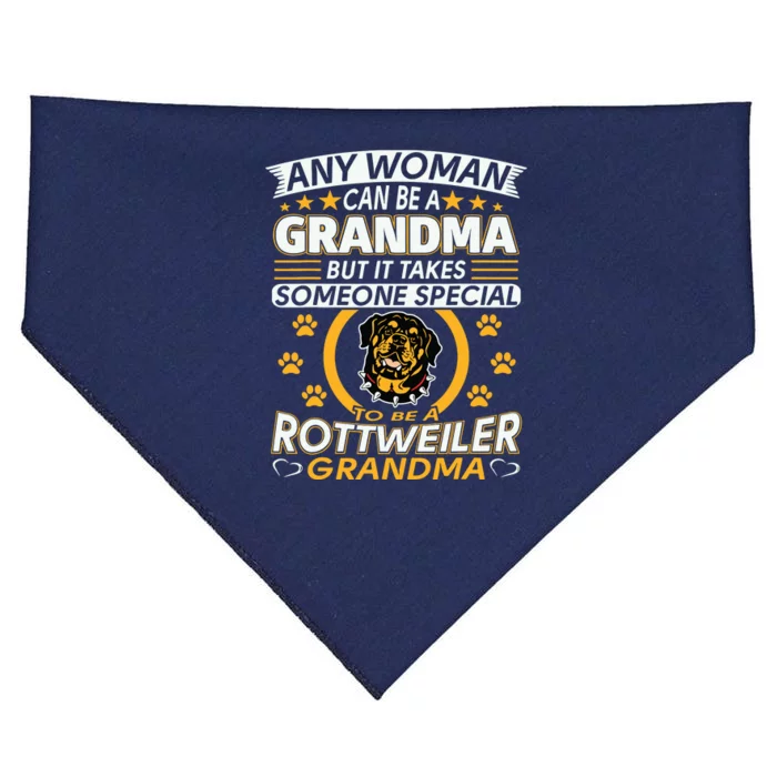 Rottweiler Lover Grandma Best Gifts Idea Rottweiler Grandma USA-Made Doggie Bandana