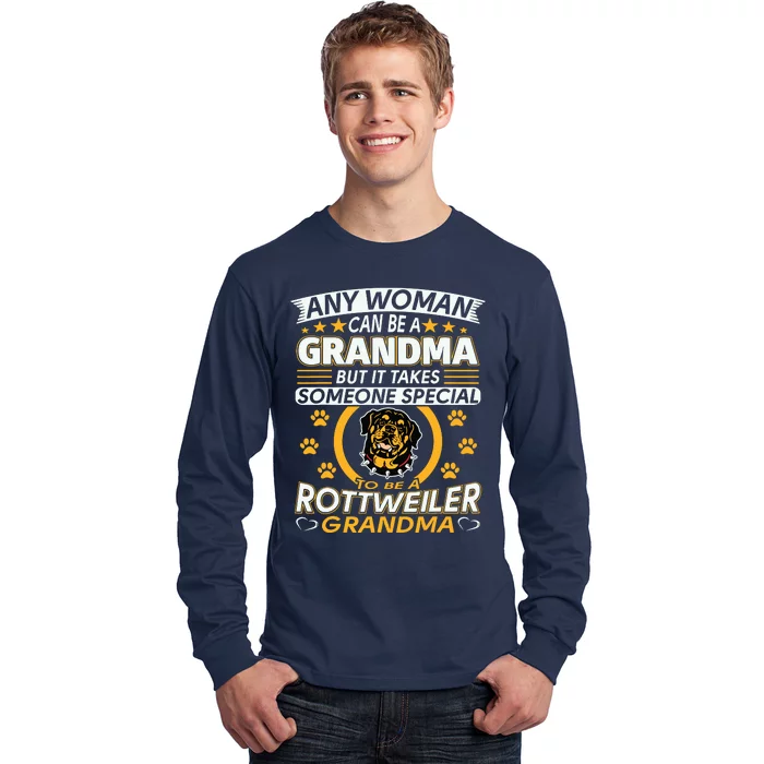 Rottweiler Lover Grandma Best Gifts Idea Rottweiler Grandma Long Sleeve Shirt