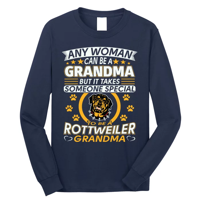 Rottweiler Lover Grandma Best Gifts Idea Rottweiler Grandma Long Sleeve Shirt