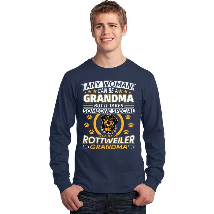 Rottweiler Lover Grandma Best Gifts Idea Rottweiler Grandma Tall Long Sleeve T-Shirt