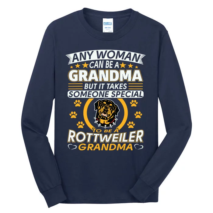 Rottweiler Lover Grandma Best Gifts Idea Rottweiler Grandma Tall Long Sleeve T-Shirt