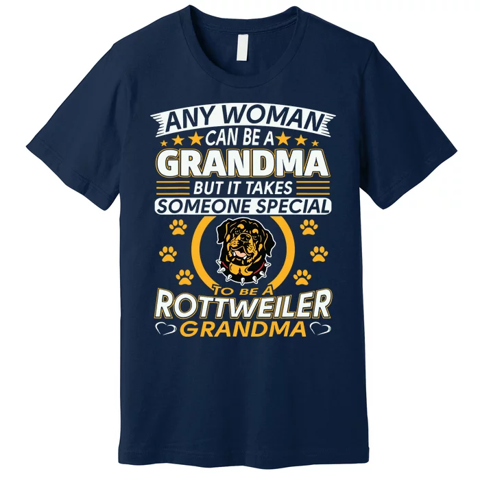 Rottweiler Lover Grandma Best Gifts Idea Rottweiler Grandma Premium T-Shirt