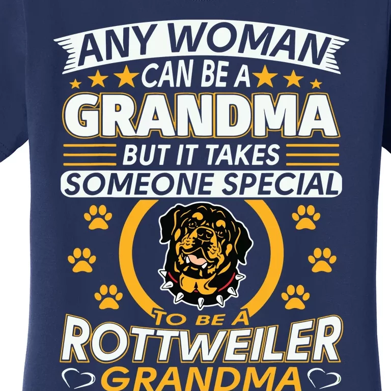 Rottweiler Lover Grandma Best Gifts Idea Rottweiler Grandma Women's T-Shirt