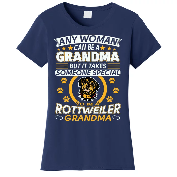 Rottweiler Lover Grandma Best Gifts Idea Rottweiler Grandma Women's T-Shirt