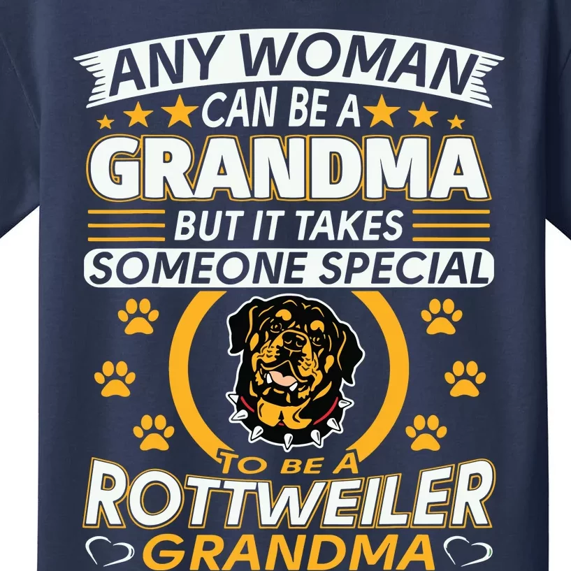 Rottweiler Lover Grandma Best Gifts Idea Rottweiler Grandma Kids T-Shirt