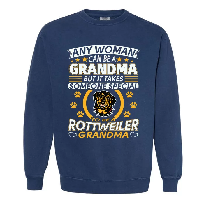 Rottweiler Lover Grandma Best Gifts Idea Rottweiler Grandma Garment-Dyed Sweatshirt