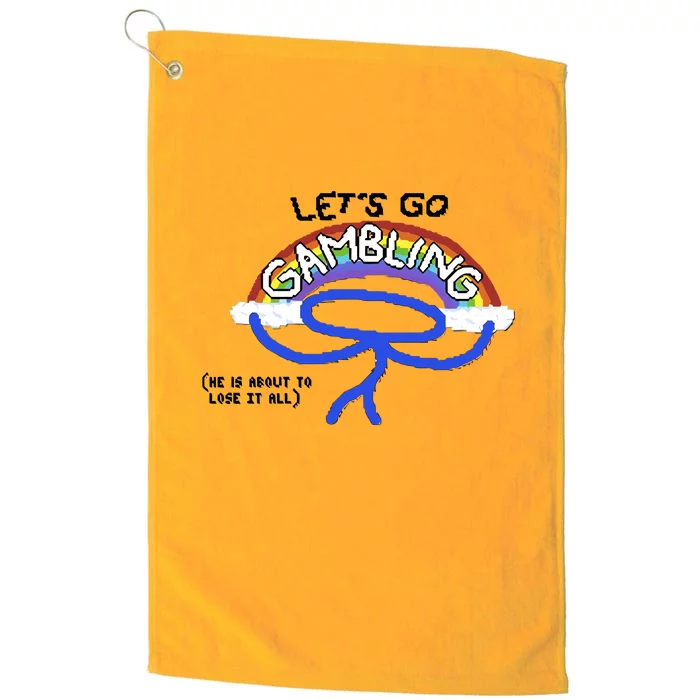 Raxdflipnote LetS Go Gambling Limited Platinum Collection Golf Towel