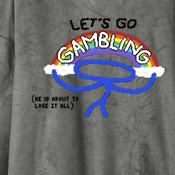 Raxdflipnote LetS Go Gambling Limited Hooded Wearable Blanket